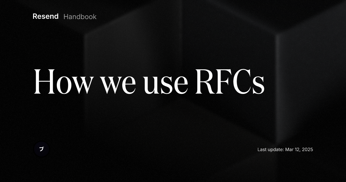 How we use RFCs