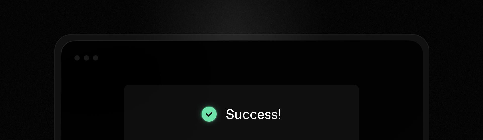 Example CAPTCHA success state